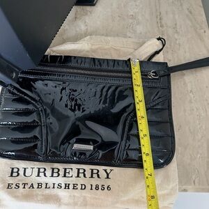 Burberry Black Patent Leather Wristlet